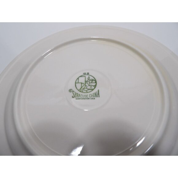 Syracuse China White Dinner Plate 10.5" Classic Design Durable - Picture 6 of 7